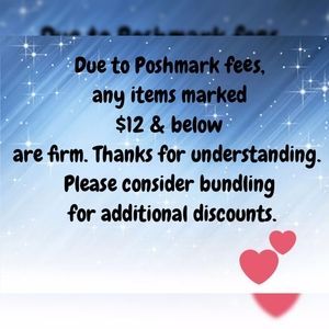 $12 and below all prices are firm 💜